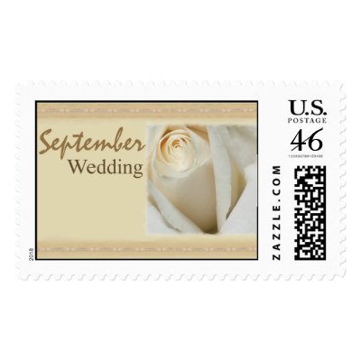 September Wedding Rose Stamps