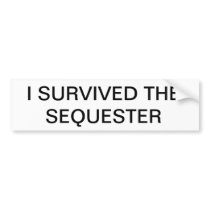 Sequester Bumper Sticker
