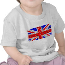 "sequined" union jack t-shirts