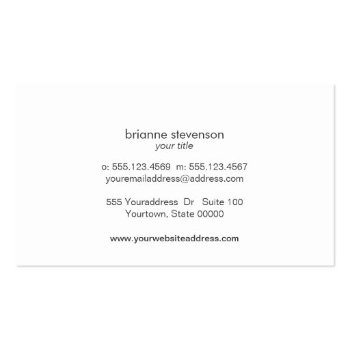 Sequins and Linen Pink Boutique *NOT REAL SEQUINS Business Card Template (back side)