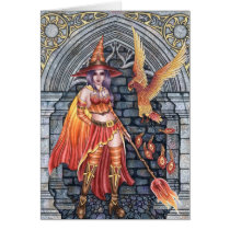 Serafina & Firenze - Fire Witch Card