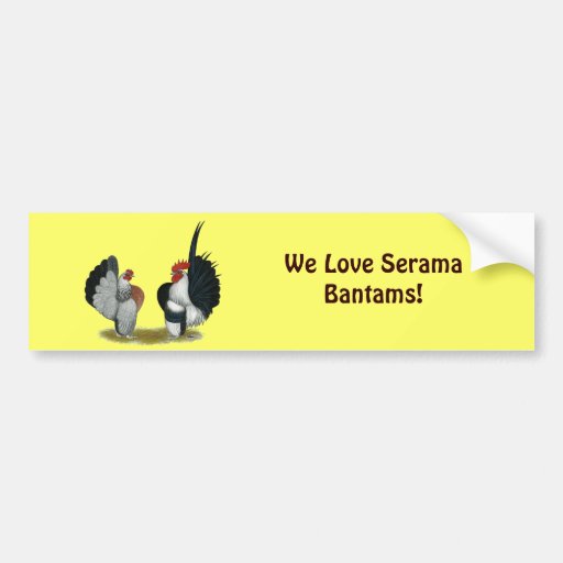 Serama Bantams Bumper Stickers