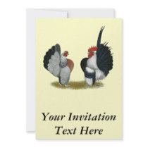 Serama Bantams Personalized Invite