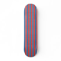 Serape Red White Blue Long skateboards by gopherus Serape Red White Blue Long skateboards