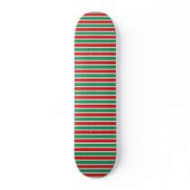 Serape Red White Green Short skateboards by gopherus Serape Red White Green Short skateboards