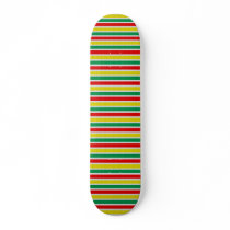 Serape Red Yellow Green Short skateboards by gopherus Serape Red Yellow Green Short skateboards