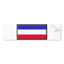 Serbia and Montenegro Flag Bumper Stickers
