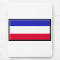 Serbia and Montenegro Flag mousepads