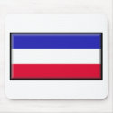 Serbia and Montenegro Flag mousepads