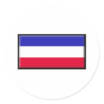 Serbia and Montenegro Flag stickers by jacinto888 Serbia and Montenegro Flag stickers