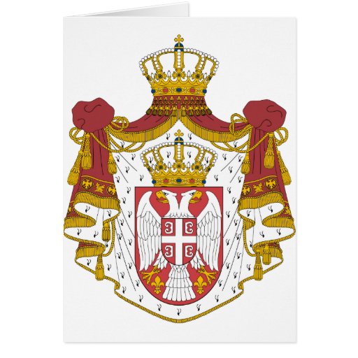 Serbia Coat of Arms Greeting Card | Zazzle