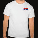 Serbia Flag Map Basic T-Shirt