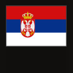 Serbia Flag Map Spaghetti Top