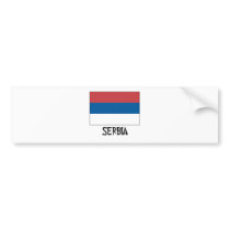 Serbia Flag Bumper Sticker