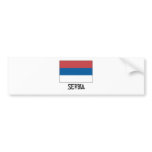 Serbia Flag Bumper Sticker