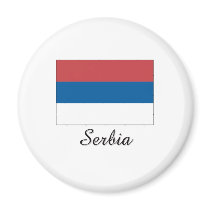 Serbia Flag Design magnets