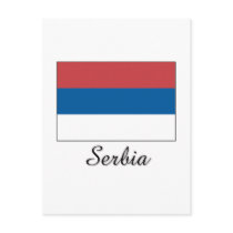 Serbia Flag Design postcards by flagshirt Serbia Flag Design postcards
