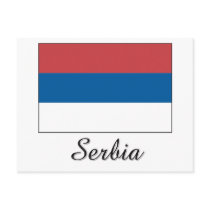 Serbia Flag Design postcards by flagshirt Serbia Flag Design postcards