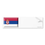 Serbia Flag Jewel Bumper Sticker