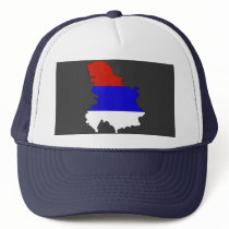 Serbia flag map hats by FlagStore Serbia flag map hats