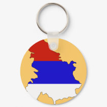 Serbia flag map keychains by FlagStore Serbia flag map keychains