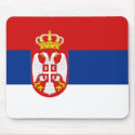 Serbia Flag Mousepad by FlagAndMap Serbia Flag Mousepad