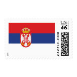 Serbia flag postage