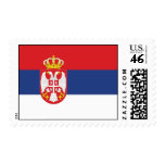 Serbia flag postage