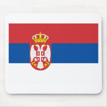 Serbia Flag Products mousepads