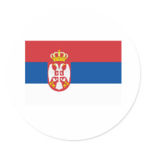 Serbia Flag Products stickers by FlagBaby Serbia Flag Products stickers