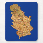 Serbia Map Mousepad