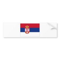 Serbia National Flag Bumper Stickers