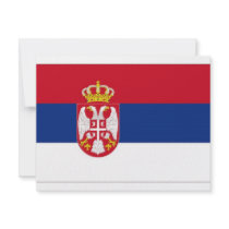 Serbia National Flag invitations