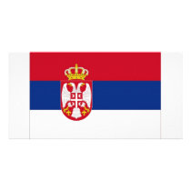 Serbia National Flag Photo Greeting Card