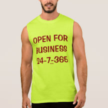 SERBIA OPEN FOR BIZ 24-7-365 SLEEVELESS TEE