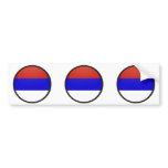 Serbia quality Flag Circle Bumper Stickers