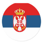 Serbia (Reverse), Serbia Round Stickers