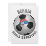 SERBIA SOCCER CHAMPIONS PERSONALIZED INVITATIONS