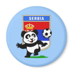 This adorable little panda is too cute! He's featured in front of a large flag from Serbia and ready to play football and score some goals. This cute design is perfect for football players and soccer fans! You can totally customize this gift! Change the color, move the design around, add your own text or images -- make it your own!