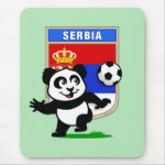 This adorable little panda is too cute! He's featured in front of a large flag from Serbia and ready to play football and score some goals. This cute design is perfect for football players and soccer fans! You can totally customize this gift! Change the color, move the design around, add your own text or images -- make it your own!