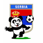 This adorable little panda is too cute! He's featured in front of a large flag from Serbia and ready to play football and score some goals. This cute design is perfect for football players and soccer fans! You can totally customize this gift! Change the color, move the design around, add your own text or images -- make it your own!