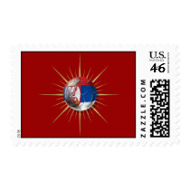 Serbia Soccer Starburst Stamp