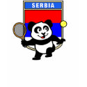 Serbia Tennis Panda t-shirts by cuteunion Serbia Tennis Panda t-shirts