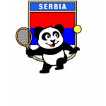 This darling little <b>panda bear</b> is too cute! Panda loves to play <b>tennis</b>! This adorable <b>tennis t-shirt</b> is perfect for tennis players and tennis fans. Support the Serbian Tennis Team with this cute panda shirt!