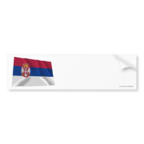 Serbia Waving Flag Bumper Stickers