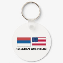 Serbian American keychains by flagshirt Serbian American keychains