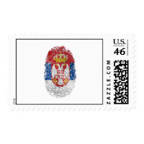 Serbian fingerprint DNA Serbia pride gifts Postage
