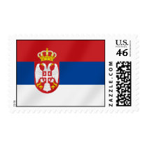 Serbian Flag of Serbia - Show off for Srbija postage by SoccerJersey Serbian Flag of Serbia - Show off for Srbija postage