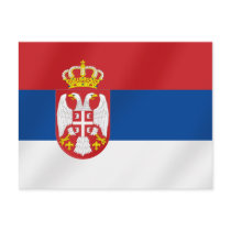 Serbian Flag of Serbia - Show off for Srbija postcards