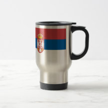 Serbian Flag Travel Mug